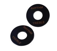 WESIEVYA Guitar Pickup Switch Replacement Toggle Plate Treble Washer Rhythm Treble Ring Plastic Pad Plate for Easy Set-up