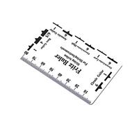 WESIEVYA Guitar String Action Gauge Ruler Practical Measuring Tool for Accurate Setup Calibration Design for -term Use for Guitarists and Musicians