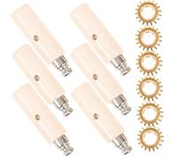 WESIEVYA Guitar Tuning Pegs Gears Set 1:18 Ratio Gold Electric Acoustic Guitar String Head Tuners with Hexagonal Shaft 6pcs Tuning Pegs and Bass Accessories