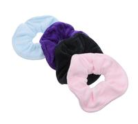 WESIEVYA Hair Scrunchies and 4pcs Assorted Colour Superfine Fiber Hair Tie Bands Comfortable Drying Elastic Bands for Women for Daily Use