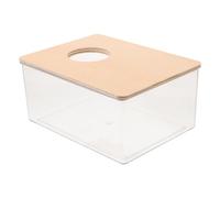 WESIEVYA Hamster Bath Tub Acrylic Small Pet Sand Bath Box for Gerbils and Hamster Cage Use 7.87x6.10x3.94 in Simple Style Appearance