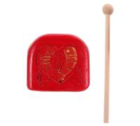 WESIEVYA Hand Percussion Kit Fish Clapper for Temple Drum Rhythm Accessory Mallet for Schools Home