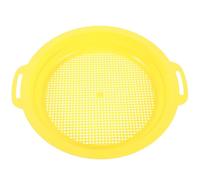 WESIEVYA Handheld Mesh Sieve Pan with Non-slip Handle and Smooth Inner Wall for Gold Panning and Mineral Sorting, Sturdy Plastic Panning Sifting Pan with Portable Bag for Mining Enthusiasts