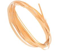 WESIEVYA Handmade Bamboo Rattan Strips 3 Meter Length Mixed Widths 0.3cm-1cm 4 Rolls Basket Making Supplies Flat Bamboo Cane for Weaving Wedding Decorations and DIY Crafting