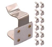 WESIEVYA Heavy Duty Metal Tablecloth Clips Table Cover Holders 20pcs Sturdy Iron Table Cloth Clamps Silver Windproof for Indoor and Outdoor Use