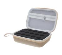WESIEVYA Insulin Vial Protector Case for Diabetic Supplies and Peptide Vials, 15 Slots Hardshell Organizer Bag with Zipper Closure and Eva Nylon Material, Fit Standard 10ml U-100,