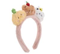 WESIEVYA Kawaii Animal Headbands: Plush Cartoon Headband - Lovely Animal Headpiece Headgear Hairband for Washing Face Spa Makeup Halloween Birthday Decorations