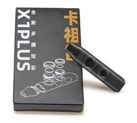 WESIEVYA Kazoo Portable Kazoo Double Hole Musical Instrument Black with Replaceable Membranes and Easy Carrying Lanyard and Music Accompaniment for Students