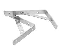 WESIEVYA L Brackets with Thickened Diagonal Brace 2pcs Stainless Steel and Stable Triangular Structure , Heavy Duty Wall Mounting Brackets for Floating Shelves for Bed Headboard Support