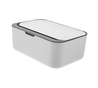 WESIEVYA Large Capacity Wipes Dispenser Portable Refillable Wipe Holder Container Suitable for Home Travel Use Deep Gray