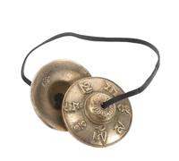 WESIEVYA Large Tibetan Meditation Bell Embossed Design Yoga Chime Bells for Mindfulness Yoga Practice