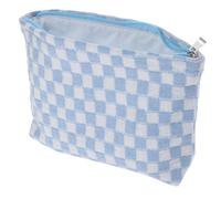 WESIEVYA Large Travel Makeup Bag for Women with Knitting Fabric, Secure Zipper Closure and Spacious Storage, Cosmetic Pouch for Outdoor Use and Organising Toiletries