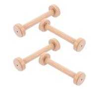 WESIEVYA Large Wooden Thread Spools 3.78 Inch Unfinished Yarn Bobbins Lightweight Portable for Sewing Crafts Home Travel School