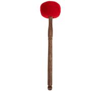 WESIEVYA Medium Red Wool Felt Singing Bowl Mallet, Handmade Nepalese Sound Stick for Yoga and Mindfulness Meditation