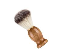 WESIEVYA Men's Shaving Brush No- Handy Grip with Natural Wooden Handle and Nylon Bristles for Rich Shave Lather for Grooming and Goatee Travel Companion