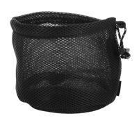 WESIEVYA Mesh Drawstring Bag Mesh Stuff Sack Camping Cookware Bag Black Sandwich Network round Bottom for Cooking Utensils and Cups Outdoor Camping On-the-go Use