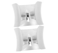 WESIEVYA Metal Chunky Cuff Bracelet Pair for Women Wide Open Geometric Punk Style Polished Surface Statement Jewelry for Street Fashion