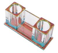 WESIEVYA Mic Stand Tabletop Slot Design Acrylic Microphone Base for Ktv and Home Use Compact Reusable and Stable Desk Mic Holder