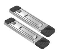 WESIEVYA Mini Foldable Mobile Phone Stand 2 Pcs Zinc Alloy Invisible Bracket Cellphone Holder for Desktop Office and Travel Use Portable