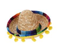 WESIEVYA Mini Mexican Sombrero Hat for Pets Cute Party Accessory for Dogs and Cats Lightweight and Comfortable for and Birthday Celebrations