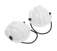 WESIEVYA Mini Pet Hard Hats for Small Animals, Lightweight Plastic Construction Helmets with Adjustable Fit, Suitable for Outdoor Adventures and Craft Decorations, 2Pcs
