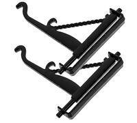WESIEVYA Mini Plant Hanger Bracket 2pcs Miniature Plant Hooks for Ceiling Christmas Miniature Kit Black for Tiny House Decor