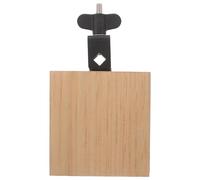WESIEVYA Mini Wood Cowbell Hand Percussion Instrument, Solid Wood Small Cow Bell with Mount for Band, Jazz, and Drum Kit Practice Performances