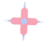 WESIEVYA Nose Ear Cleaner and Nail Trimmer Tool Cross Shaped Ergonomic Design for Safe Earwax and Snot Removal Grooming Kit in Pink for Newborns and Boy Girl