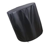 WESIEVYA Oxford Cloth Cooling Table Cover with Secure Bottom Strap Windproof Outdoor Patio Protector for Small Round Beer Cooler Coffee Cocktail Side Tables Black