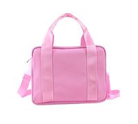 WESIEVYA Pink Shoulder Dance Bag for Kids Ballet Tote Bag Lace Bowknot for Girls for Dance Class and Gymnastics 1 Compartment