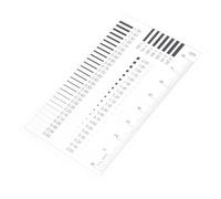 WESIEVYA Plastic Flaw Detection Ruler Crack Width Measurement and Visibility, Easy to Use Transparency Film for Diameter Line Width Defects Inspection in Industrial Applications