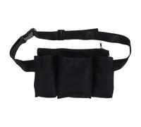 WESIEVYA Portable Massage Oil Bag Fanny Pack in Black Oxford Cloth Lightweight Hands-Free Tool Bag Waist Pack for Essential Oils and Lotion Storage, for Professional Massage Therapists