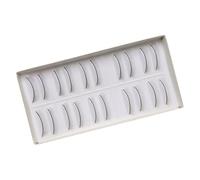 WESIEVYA Practice False Eyelashes Synthetic Material 10 Pairs with Pre-adhesive Strip for Training Suitable for Teaching and Styling Options