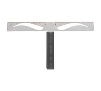 WESIEVYA Professional Eyebrow Ruler Stencil Kit Eyebrow Drawing Tool Metal Three-point Balance Positioning Tool Easy to Carry for Home Use a Trip for Beginners and Lazy People