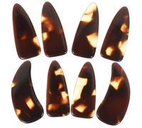 WESIEVYA Professional Large Guzheng Finger Picks with Grooves 8pcs Adult Guzheng Playing Nails Set Practice Nail Covers Performance and Training