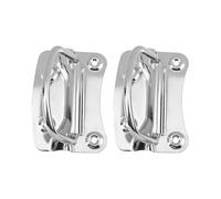 WESIEVYA Pull Handles No Rust for Folding Toolbox Stainless Steel 2pcs and Sturdy Integral Stamping Design, Heavy Duty Storage Cabinet Handle Shoe Cabinet for Industrial Use