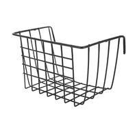 WESIEVYA Rabbit Hay Feeder Iron Holder Wall-mounted Basket for Guinea Pigs and Small Animals in Pet Cage Sturdy Design Prevents Wastage Black 18.3x14x12.5cm