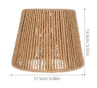 WESIEVYA Rattan Lampshade Boho Wicker Light Cover Paper String for Living Room Hallway Bedroom with Lightweight Material