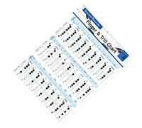 WESIEVYA Recorder Fingering Chart for Beginners Vertical Flute Chart Clarinet Training Guide Poster Chord Diagram for Students