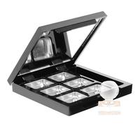 WESIEVYA Refillable Empty Eyeshadow Tray with Mirror Compact Cosmetic Container for Blusher Concealer DIY Makeup Storage for Women and Giving