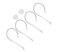 WESIEVYA Rhinestone Ankle Straps for High Heels 2 Pairs Detachable Pearl-Accented Shoe Accessories Non-Slip Anti-Drop Design for Women Suitable for Celebrations and Social Events