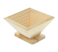 WESIEVYA Rice Dumpling Mold Beige Wooden Quadrangular for Zongzi Making Easy to Clean Kitchen Tool for Traditional Chinese Rice Preparation
