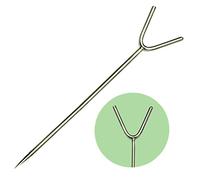 WESIEVYA Rod Racks for Fishing 5pcs Y-shaped Stand Ground Insert Simple Fishing Pole Bracket