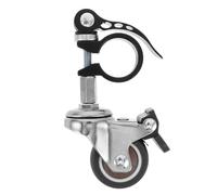 WESIEVYA Rolling Caster Wheel for Guzheng, Electronic Keyboard, and Speaker Stand, Fit 25mm Horizontal Tube - Music Sheet Stand Caster for Live Performances