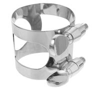 WESIEVYA Saxophone Mouthpiece Clamp Metal Sax Ligature Easy Install Saxophone Sax Accessories for Alto Sax