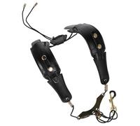 WESIEVYA Saxophone Strap with Padded Cloth Shoulder Adjustable Black for Comfortable Sax Playing , Suitable for Student and Adult Alto, Tenor, and Soprano Saxophones