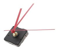 WESIEVYA Silent Clock Movement Kit Precise and Ergonomic Design with Red Straight Hands Plastic Aluminum Material for DIY Wall Clock Replacement for Home or Office Use