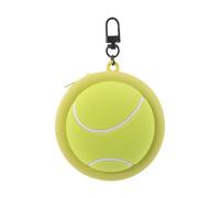 WESIEVYA Silicone Tennis Coin Storage Bag with Zipper, Waterproof and Multifunctional Mini Purse for Coins and Small Essentials, Lightweight and Portable Design for Shopping and Daily Use