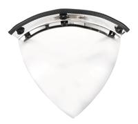 WESIEVYA Silver Wide Convex Mirror for Business and Bright Image Easy Installation Acrylic Rubber Material Indoor Use in Shops and Warehouse Blind Spot Safety