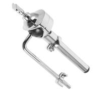 WESIEVYA Single Arm Tom Drum Stand Short Zinc Alloy Bracket for Percussion Instruments Drum Hardware Mount and Display